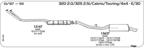 BM022 SIGAM Exhaust System Exhaust System