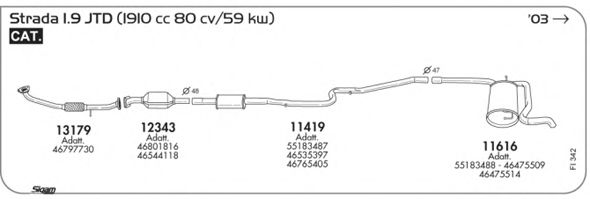FI342 SIGAM Exhaust System Exhaust System