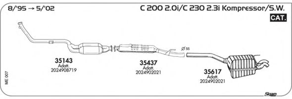 ME007 SIGAM Exhaust System Exhaust System