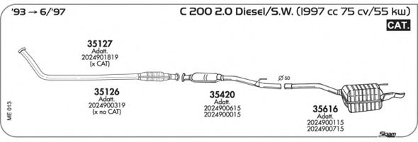ME013 SIGAM Exhaust System