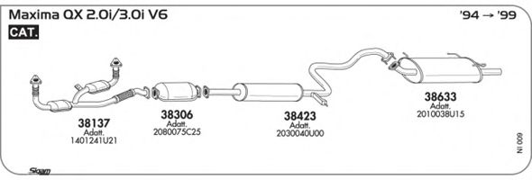 NI009 SIGAM Exhaust System Exhaust System
