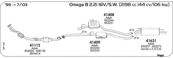OP197 SIGAM Exhaust System