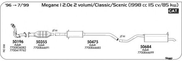 RE058 SIGAM Exhaust System Exhaust System