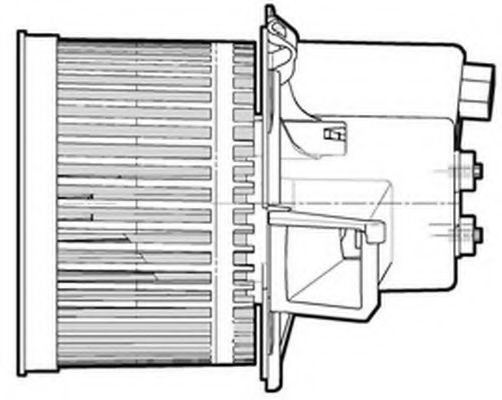 1208258 CTR Heating / Ventilation Electric Motor, interior blower
