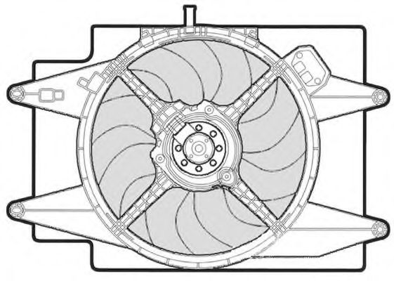 1209501 CTR Cooling System Fan, radiator