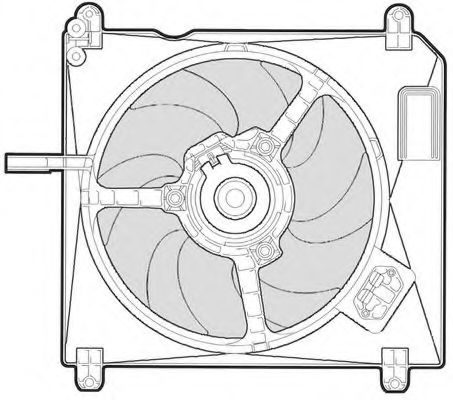 1209536 CTR Cooling System Fan, radiator