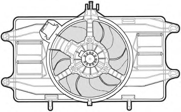 1209547 CTR Cooling System Fan, radiator