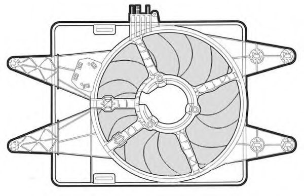 1209549 CTR Cooling System Fan, radiator