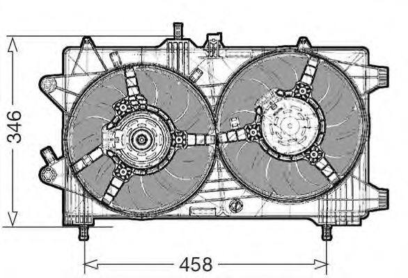 1209569 CTR Cooling System Fan, radiator