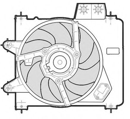 1209600 CTR Cooling System Fan, radiator