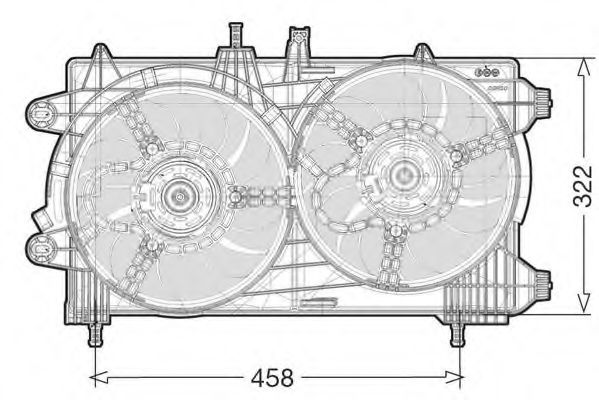 1209622 CTR Cooling System Fan, radiator