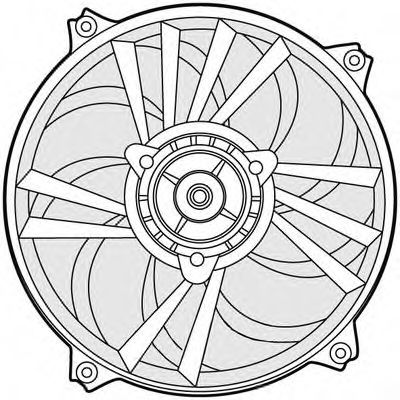 1209641 CTR Cooling System Fan, radiator
