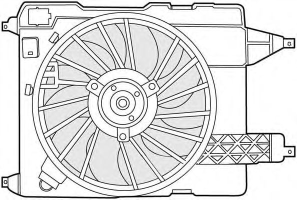 1209646 CTR Cooling System Fan, radiator