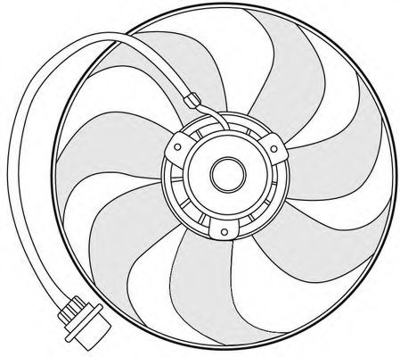 1209648 CTR Cooling System Fan, radiator