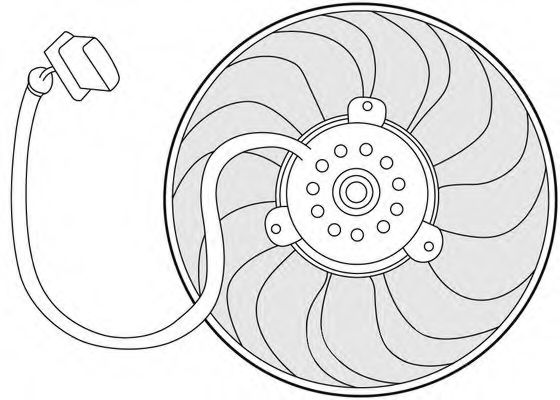 1209651 CTR Cooling System Fan, radiator