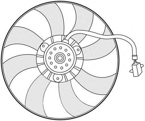 1209654 CTR Cooling System Fan, radiator