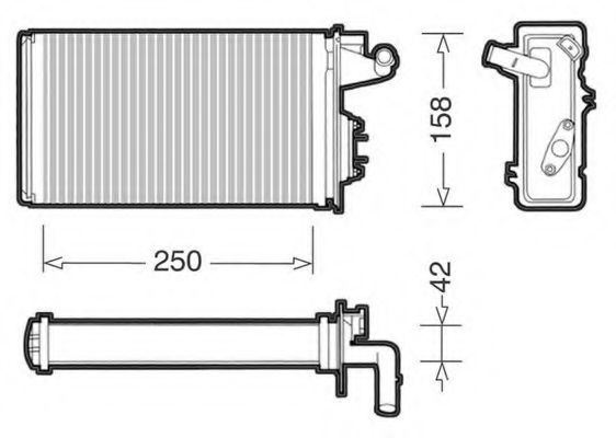 1228013 CTR Heating / Ventilation Heat Exchanger, interior heating