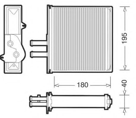 1228014 CTR Heating / Ventilation Heat Exchanger, interior heating