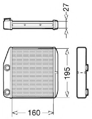 1228030 CTR Heating / Ventilation Heat Exchanger, interior heating