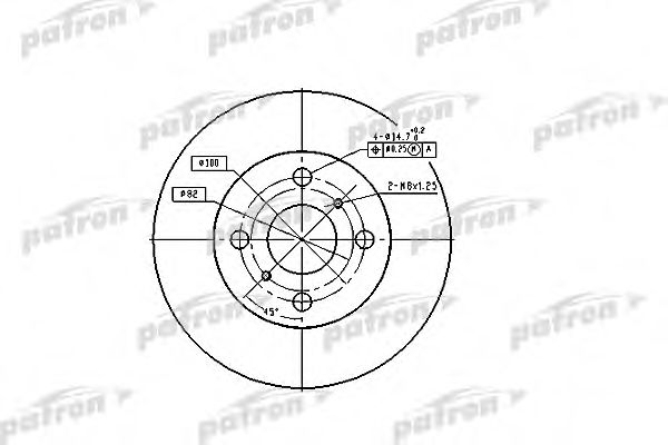 PBD1423 PATRON Brake System Brake Disc