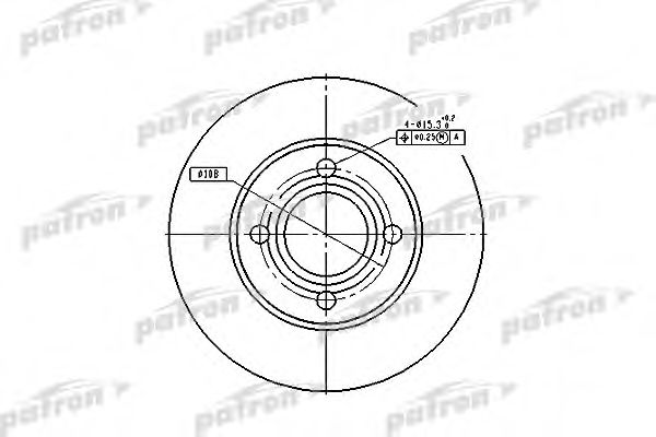 PBD1521 PATRON Тормозной диск