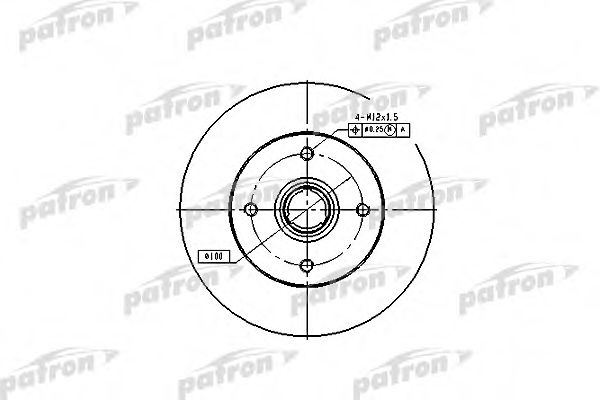 PBD1529 PATRON Тормозной диск