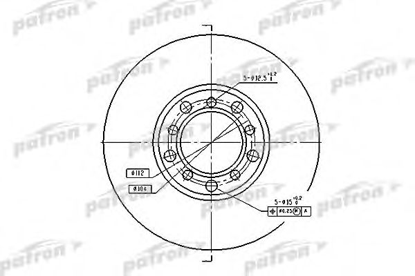 PBD1573 PATRON Brake Disc