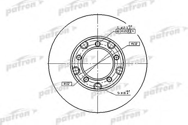 PBD1577 PATRON Тормозной диск