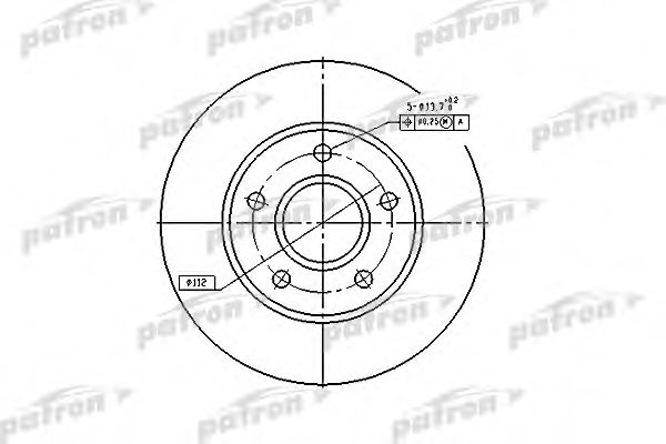 PBD1647 PATRON Тормозной диск