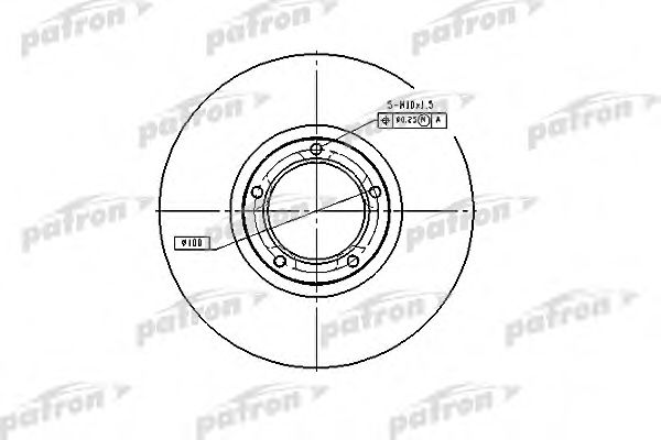 PBD1653 PATRON Brake System Brake Disc