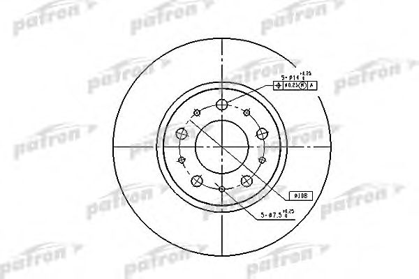PBD1697 PATRON Brake System Brake Disc