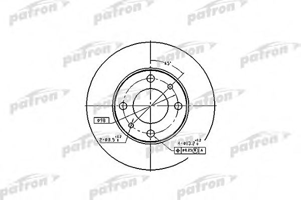 PBD1721 PATRON Brake System Brake Disc