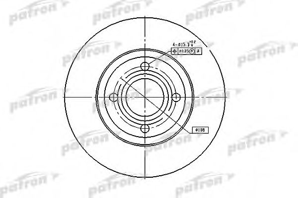 PBD2597 PATRON Тормозной диск