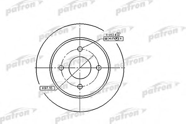 PBD2623 PATRON Brake System Brake Disc