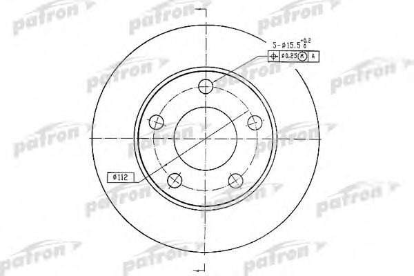 PBD2666 PATRON Тормозной диск