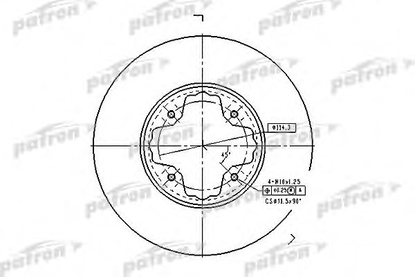 PBD2679 PATRON Brake Disc