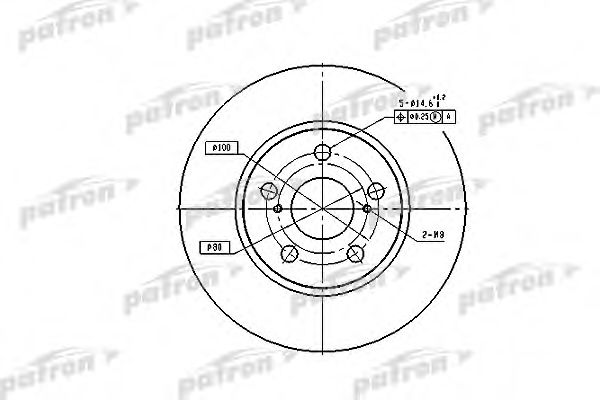 PBD2683 PATRON Brake System Brake Disc
