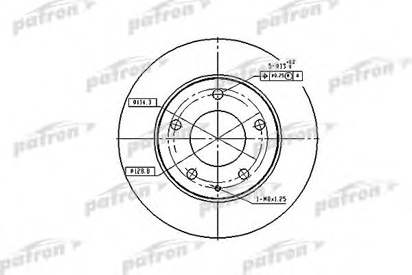 PBD2704 PATRON Brake System Brake Disc