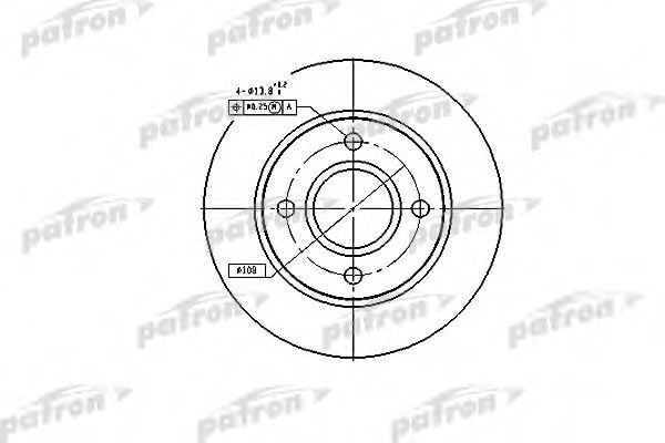 PBD2752 PATRON Тормозной диск