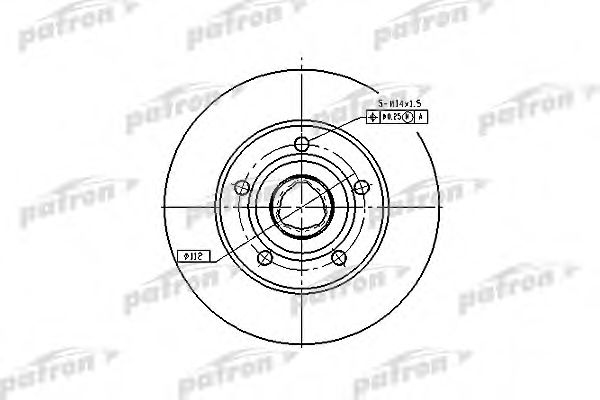 PBD2771 PATRON Brake Disc