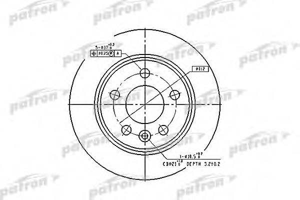 PBD2777 PATRON Brake Pad Set, disc brake