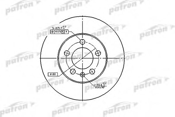 PBD2803 PATRON Brake System Brake Disc