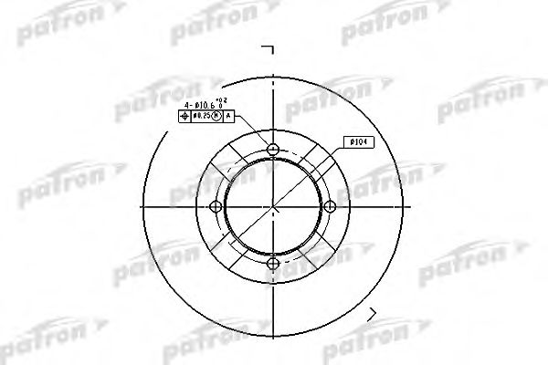 PBD3095 PATRON Brake Disc