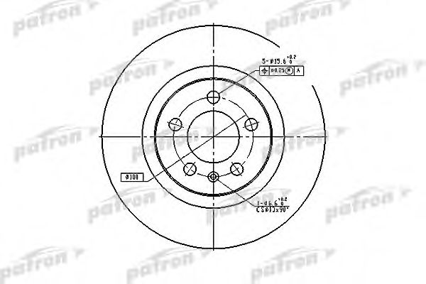 PBD4027 PATRON Тормозной диск
