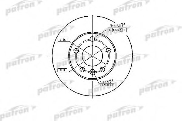 PBD4051 PATRON Brake System Brake Disc