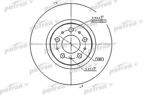 PBD4053 PATRON Brake System Brake Disc