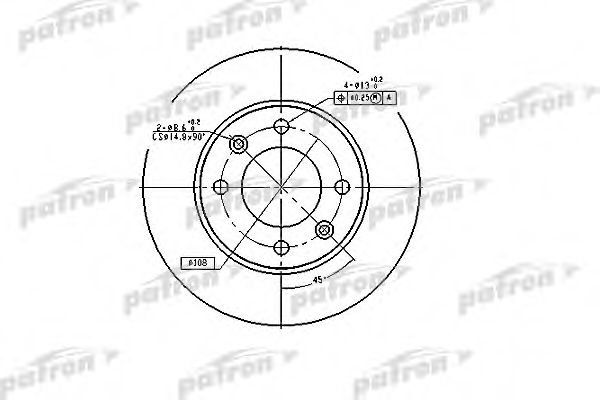 PBD4185 PATRON Brake Disc
