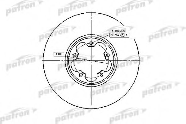 PBD4216 PATRON Brake Disc