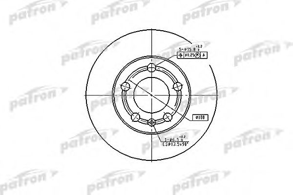 PBD4253 PATRON Тормозной диск