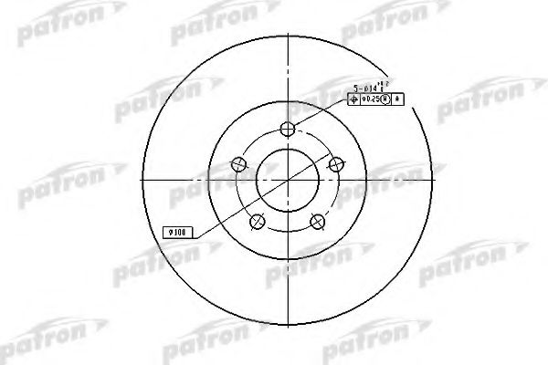 PBD5381 PATRON Brake System Brake Disc
